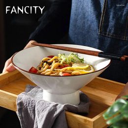 Bowls FANCITY Fashion Featured Ceramic Bowl Dessert Snack Size Smoothie Creative Dishes Artistic Same Tableware