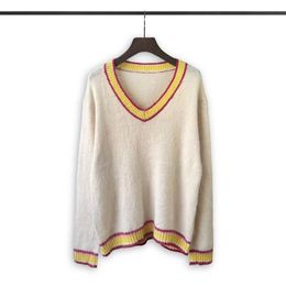 Męskie projektanty swetry retro klasyczne modne bluzy bluzy mężczyzn Sweter list haftowy okrągły szyja wygodne jumpera31