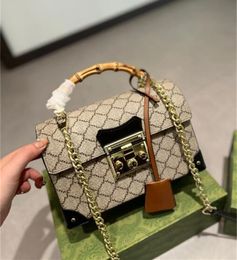 Designer Bag Luxury Handbag Wallet Small Chain Shoulder Bag Bee Print Canvas Women's Fashion Cross body Bag High Quality Bamboo Joint Small Bag