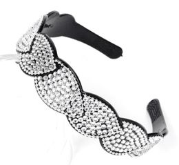 women headband alice band diamante rhinestone crystal chains leaf hair accessory R4761203646