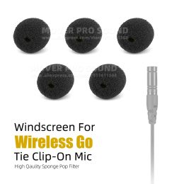 Accessories For Rode Wireless Go Lavalier Microphone Foam Windshield Noise Pop Philtre Mic Sponge Cover Tie Clip On Lapel Shield Windscreen