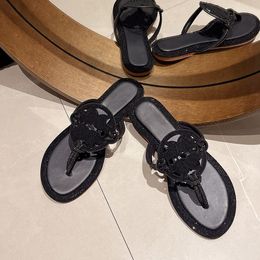 TOP Tori Birch Sandal Free Shipping Ines Sandal Toryburche Sandal Slides Sport Miller Metallic Snake Leather Designer Slippers Womens Patent Sier Flip Flops 62