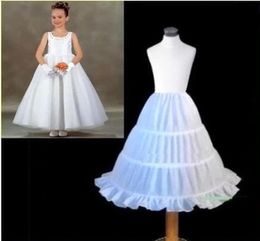 Selling Children Petticoa Aline 3 Hoops Kids Crinoline Bridal Underskirt Wedding Accessories For Flower Girl Dress CPA3062306406