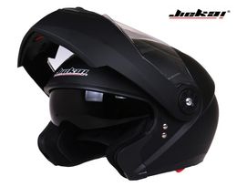 Classic Dual Visor Motorcycle helmet JIEKAI 115 model flip up motorbike helmet DOT approved Safety casco4693306