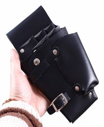 1pcs Leather Hairdressing Case Tools Scissor Bag Barber Holster Pouch Holder Rivet Purse Adjustable Waist Shoulder Belt1664216