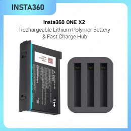 Cameras Insta360 ONE X2 Rechargeable Lithium Polymer Battery Fast Charge Hub Action Video Camera 5.7K Accessory for Waterproof Sport Cam