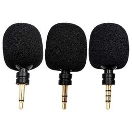 Microphones Portable 3.5mm Jack Mini Microphone Portable Small 3.5 Jack Microphone Recorder For Laptop Smartphone Android Phone Metal Mic 240408