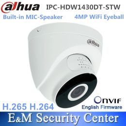 Lens Original Dahua Ipchdw1430dtstw 4mp Ir Fixedfocal Ip Builtin Mic Speaker Surveillance Wireless Wifi Eyeball Network Camera