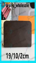 Wallets women men039s long zipper wallet famous leather wallet single zipper pattern clutch bag female wallet box card LB33 LB51416825