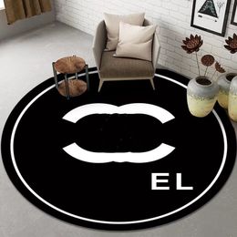 Fashion Brand Quick-Drying Diatom Ooze Floor Mats Household Bedroom Non-Slip round Floor Mat High-Grade Light Luxury Absorbent Coffee Table Cushion