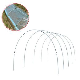 Supports Agricultural Greenhouse Hoops Grow Tunnel Support Hoops Set 25PCS 43cm Fibre Rod with 20 connectors for DIY Garden Plant Hoop
