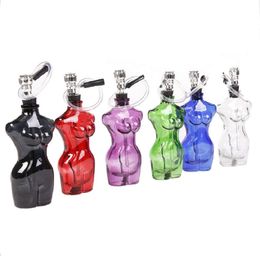 DIY New Woman Body Shape Smoke Pipe Smoking Pipe Shisha Hookah Dual Circulation Water Tobacco Pipe Filter Cigarette Holder Bongs9656813