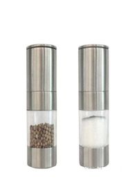 Stainless Steel Manual Salt Pepper Mill Grinder Portable Kitchen Mill Muller Home Kitchen Tool Spice Sauce Grinder Pepper Mill b714952518