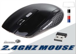 24GHz Optical Wireless Mouse Receiver mouse Smart Sleep EnergySaving Mice for Gaming Computer Tablet PC Laptop With Retail Box4960419