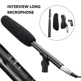 Microphones Conference Interview Microphone UniDirectional Capacitive MIC For Canon Nikon DSLR SLR Camera Professional Reporter Interview