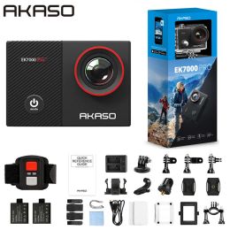 Cameras AKASO 4K Action Camera EK7000 Pro Touch Screen Sports Camera EIS Adjustable View Angle 40m Waterproof Camera Remote Control