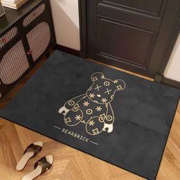 Diatom Mud Absorbent Floor Mat for Bathroom Entrance Anti Slip Quick Drying Soft Toilet Small Carpet Household Use