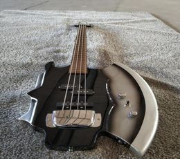 Axe fourstring electric bass shaped electric bass black accessories DIY factory direct sspot6213929