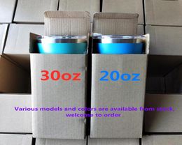 20 OZ 30oz Stainless Steel Cups Vacuum Insulated mugs with lid Travel Tumbler Water Bottles Coffee mug Large Capacity Mug With Lid6759814