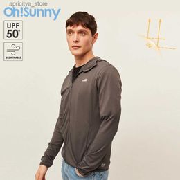 Outdoor Jackets Hoodies OhSunny Men Sun Protection Outwears Anti-UV Skin Coat Long Sleeve Jacket UPF 1000+ Breathable Fashion Clothing for Spring Summer L48
