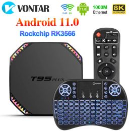 Box T95 Plus Smart TV Box Android 11 8GB RAM 64GB Rockchip RK3566 Support 4K Wifi 1000M 4GB 32GB Media Player T95Plus Set top TVBOX