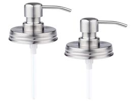 70MM Mason Jar Stainless Steel Soap and Lotion Replacement Pump Lotion Dispenser Lids for Bathroom Kitchen Lotion Dispenser Polish2830027