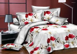 Bedding Sets Bedclothes Reactive Printing Home Textile Set King Size Bed Quilt Cover Flat Sheet Pillowcases Wholesale