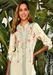 TEELYNN Boho Tops Plus Size 3xl Long Sleeve Women blouse Cotton Ethnic Embroidery Blouses Shirts Autumn Hippie blusas 2106097648346