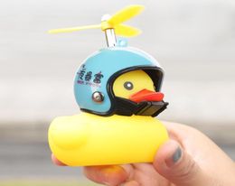 Bicycle Duck Bell with Light Broken Wind Small Road Bike Motor Helmet Riding Cycling Accessories led lights9352548