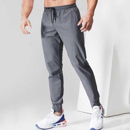 Mens Stretch Blank Jogger Nylon Track Pants Breathable Gym Running Trousers for Men