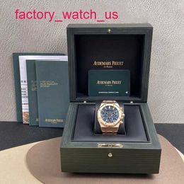 AP Mechanical Wristwatch Royal Oak Series 26240OR Blue Disc 18K Rose Gold Watch Mens Automatic Machinery 41mm