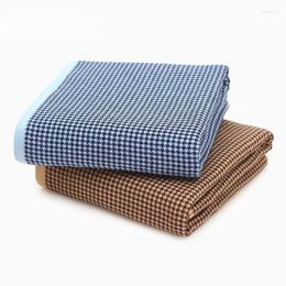 Towel Bath Pure Cotton Fabric Jacquard Plaid Adults Universal Thicken Skin Friendly Beach Strong Water Absorption Fashion