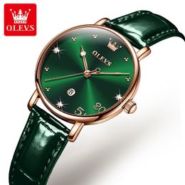 OLEVS5505 Simple and Elegant Style Quartz Watch Fashionable Luxury Women's Watch Exquisite Classic Student Ultra thin Waterproof Watch