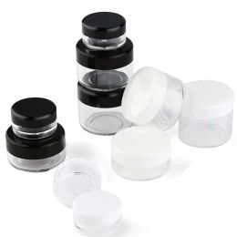 Bottles 50Pcs Plastic Cosmetics Jar Makeup Box Nail Art Storage Pot Container 2g 3g 5g 10g 15g 20g Sample Lotion Face Cream Bottle