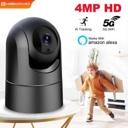 Cameras IP Camera 5G WiFi Baby Monitor 1080P Security Camera AI Tracking Video Surveillance Camera CCTV Mini Alexa Camera Indoor Home