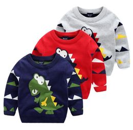 Children039s sweater Kids Baby Boys Dinosaur Pullover Long Sleeve Tops Tshirt Sweatshirt Age 27Years2507895