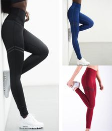 2019 Four-Needle Six-Line High Waist et Yoga Pants Casual Sports High Waist Leggings Solid Colour S-3XL3220887