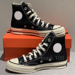 Designer Sapatos casuais Classic Canvas Casual Sneakers Men Plataforma Mulheres Chucks Sports Sneaker High Top Fashion Trainer Taylors Bottom 70S Treinadores EUR35-45