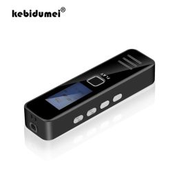 Players kebidumei Digital Voice Recorder 20hour Recording MP3 Player Dictaphone Professional Mini Voice Recorder Support 32GB TF Card