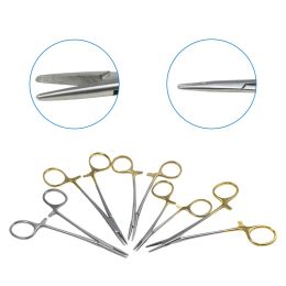 Instruments 1pcs Needle Holder with Locking Buckle Golden Handle Stainless Steel Surgical Instrument