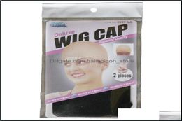 Wig Caps Hair Accessories Tools Products 12 Pcs6Packs Deluxe Stocking Liner Cap Snood Polyester Stretch Mesh Weaving For Wearing7480152