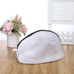 Laundry Bags Double Layer Shoe Wash Bag Ventilated Mesh With Zipper Capacity Thickened Shoes For Anti-winding