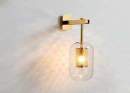 Postmodern Glass Wall Lights Lamp Nordic Led Wall Sconce for Bathroom Bedroom Home Lighting Fixtures Kitchen Lamp Luminaire E149893020