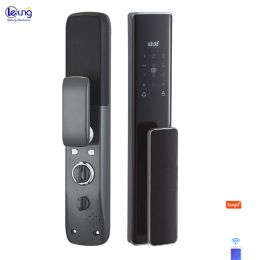 Lock S912 Automatic Remote Control Smart Tuya APP Fingerprint Card Password Key Digital Smart Wifi Door Lock