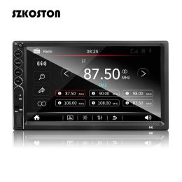 Radio Car Dual 2 Din Car Multimedia MP5 Player 7 Inch HD Touch Screen Car Radio Bluetooth Stereo Audio Rear Camera Remote Controller