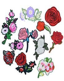 10PCS flower series embroidery patches for clothing iron patch for clothes applique sewing accessories stickers on clothes iron on7827422