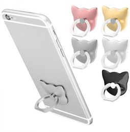 New 2020 360 Degree Mouse Shape Finger Ring socket Mobile Phone Holder Stand For iPhone for oneplus socket For all Smfor phone1393449