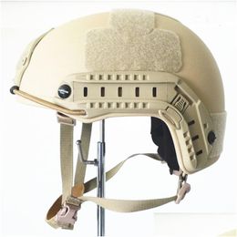 Tactical Helmets Wholesale-Real Nij Level Iiia Ballistic Aramid Kevlar Protective Fast Helmet Ops Core Type Drop Delivery Gear Equipm Dhjaf