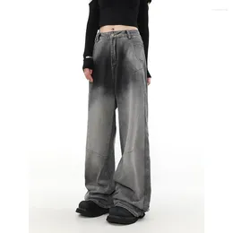 Women's Jeans Women Black Harajuku Y2k 90s Aesthetic Streetwear Baggy Denim Trousers Korean Punk Jean Pants Vintage 2000s Trashy Clothes