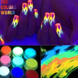 Glitter Luminous Glow In Dark Powder Manicure Accessories DIY Epoxy Resin Mould Nail Art Glitter Powder Glow In The Dark Jewellery Making